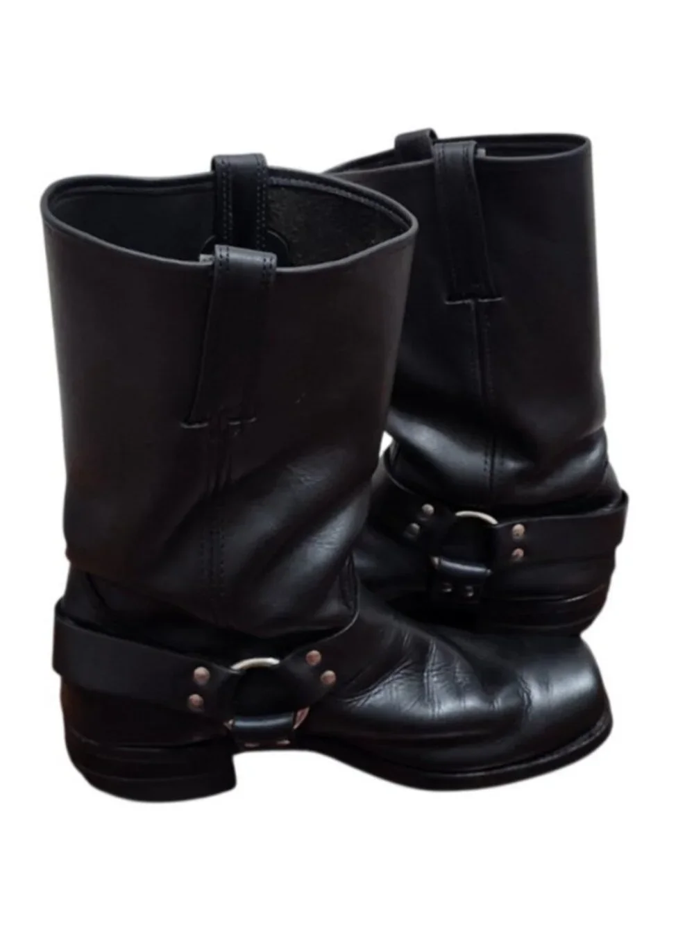 Frye Harness 12R Black Leather Engineer Biker Motorcycle Boots Men's Sz 10.5-11